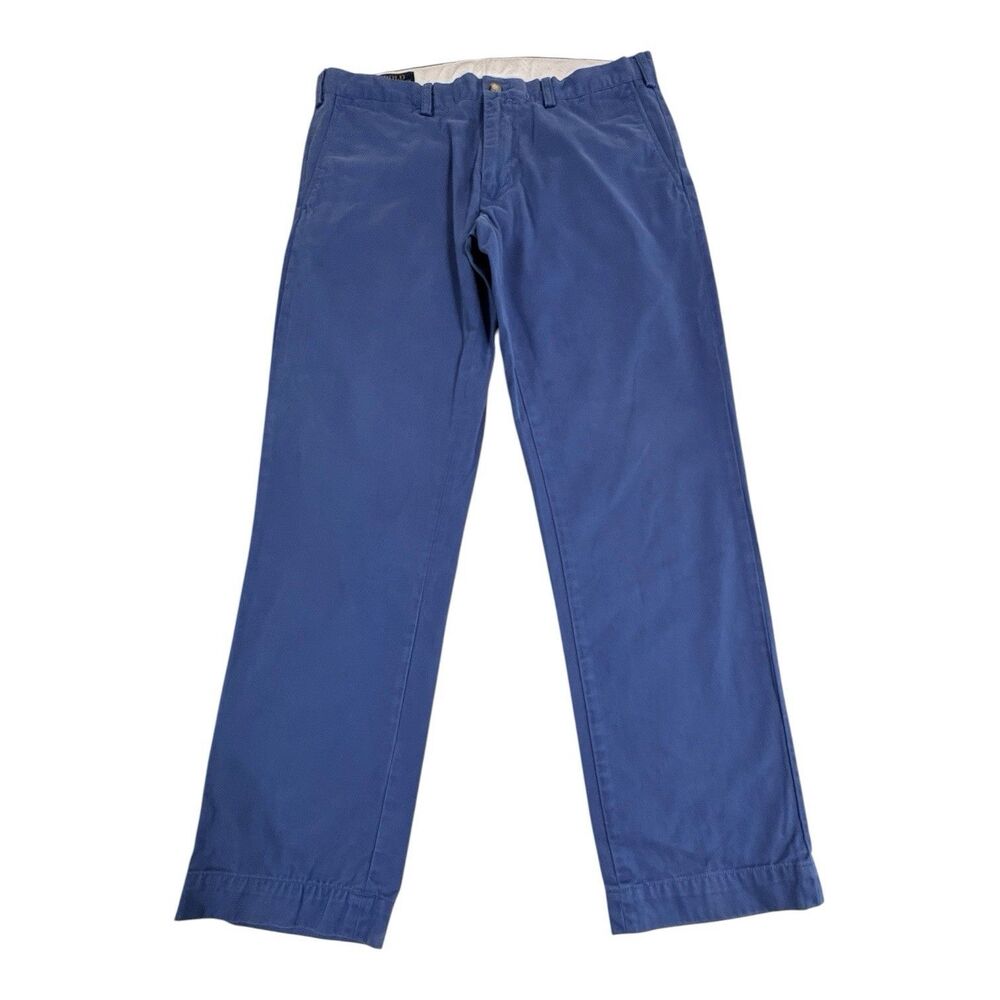 Polo Ralph Lauren Pants Mens 34x30 Blue Slim Fit Chino Twill Casual